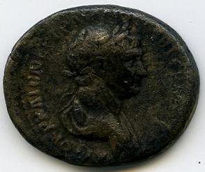 Римская империя · Trajan · Didrachm · I в., аверс, Федеральное государственное бюджетное учреждение культуры "Государственный музей изобразительных искусств имени А.С. Пушкина"