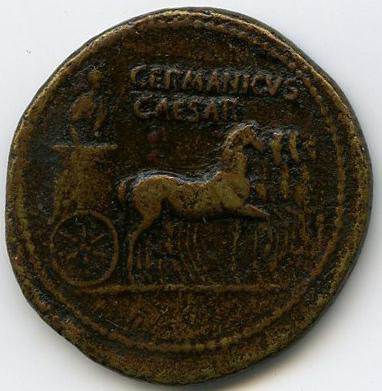 аверс Римская империя · Dupondius · I в.