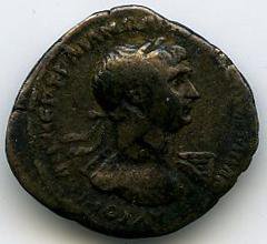 Римская империя · Trajan · Drachma · I в., аверс, Федеральное государственное бюджетное учреждение культуры "Государственный музей изобразительных искусств имени А.С. Пушкина"