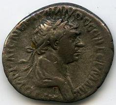 Римская империя · Trajan · Drachma · I в., аверс, Федеральное государственное бюджетное учреждение культуры "Государственный музей изобразительных искусств имени А.С. Пушкина"