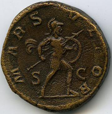 Римская империя · Severus Alexander · II в., реверс, Федеральное государственное бюджетное учреждение культуры "Государственный музей изобразительных искусств имени А.С. Пушкина"