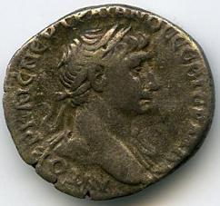 Римская империя · Trajan · Drachma · I в., аверс, Федеральное государственное бюджетное учреждение культуры "Государственный музей изобразительных искусств имени А.С. Пушкина"