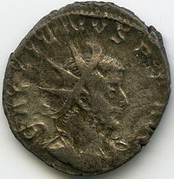 аверс Римская империя · Gallienus · Antoninianus · II в.