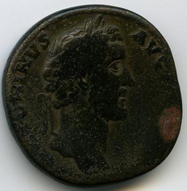 аверс Римская империя · Antoninus Pius · Sestertius · I в.