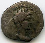 Римская империя · Hadrian · Hemidrachm · I в., аверс, Федеральное государственное бюджетное учреждение культуры "Государственный музей изобразительных искусств имени А.С. Пушкина"