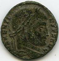Римская империя · Maxentius · Follis · III в., аверс, Федеральное государственное бюджетное учреждение культуры "Государственный музей изобразительных искусств имени А.С. Пушкина"