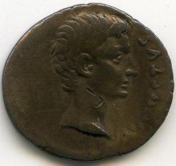 аверс Римская империя · Augustus · Denarius · I в. до н. э.