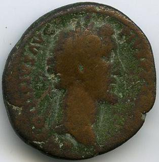 аверс Римская империя · Antoninus Pius · As · I в.