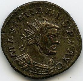 Римская империя · Maximian · Antoninianus · II в., аверс, Федеральное государственное бюджетное учреждение культуры "Государственный музей изобразительных искусств имени А.С. Пушкина"