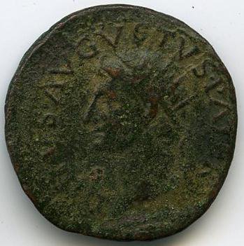Римская империя · Tiberius · As · I в., аверс, Федеральное государственное бюджетное учреждение культуры "Государственный музей изобразительных искусств имени А.С. Пушкина"