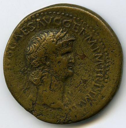 аверс Римская империя · Nero · Sestertius · I в.
