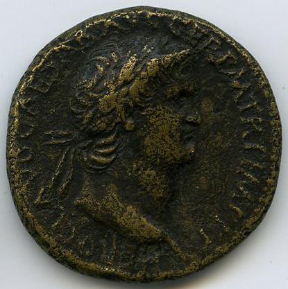 Римская империя · Nero · Sestertius · I в., аверс, Федеральное государственное бюджетное учреждение культуры "Государственный музей изобразительных искусств имени А.С. Пушкина"