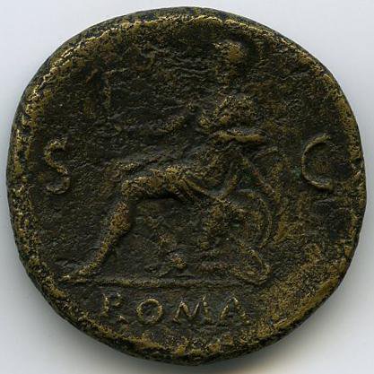 Римская империя · Nero · Sestertius · I в., реверс, Федеральное государственное бюджетное учреждение культуры "Государственный музей изобразительных искусств имени А.С. Пушкина"