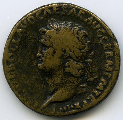 Римская империя · Nero · Sestertius · I в., аверс, Федеральное государственное бюджетное учреждение культуры "Государственный музей изобразительных искусств имени А.С. Пушкина"