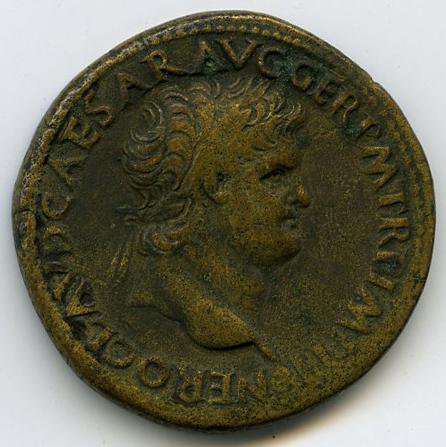 Римская империя · Nero · Sestertius · I в., аверс, Федеральное государственное бюджетное учреждение культуры "Государственный музей изобразительных искусств имени А.С. Пушкина"
