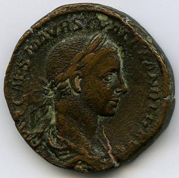 аверс Римская империя · Severus Alexander · Sestertius · II в.