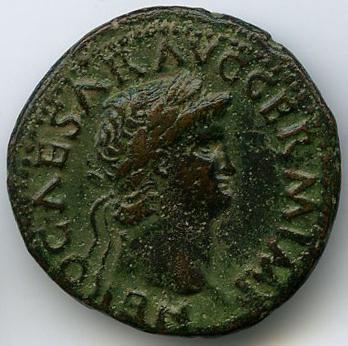 аверс Римская империя · Nero · As · I в.