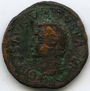 Римская империя · Tiberius · As · I в., аверс, Федеральное государственное бюджетное учреждение культуры "Государственный музей изобразительных искусств имени А.С. Пушкина"