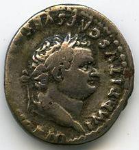 Римская империя · Titus · Denarius · I в., аверс, Федеральное государственное бюджетное учреждение культуры "Государственный музей изобразительных искусств имени А.С. Пушкина"