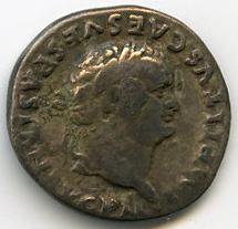 Римская империя · Titus · Denarius · I в., аверс, Федеральное государственное бюджетное учреждение культуры "Государственный музей изобразительных искусств имени А.С. Пушкина"