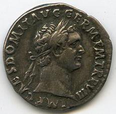 Римская империя · Domitian · Denarius · I в., аверс, Федеральное государственное бюджетное учреждение культуры "Государственный музей изобразительных искусств имени А.С. Пушкина"