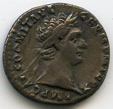 Римская империя · Domitian · Denarius · I в., аверс, Федеральное государственное бюджетное учреждение культуры "Государственный музей изобразительных искусств имени А.С. Пушкина"