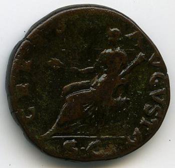 Римская империя · Vespasian · Dupondius · I в., реверс, Федеральное государственное бюджетное учреждение культуры "Государственный музей изобразительных искусств имени А.С. Пушкина"