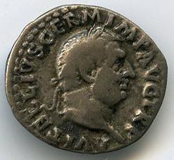 Римская империя · Vitellius · Denarius · I в., аверс, Федеральное государственное бюджетное учреждение культуры "Государственный музей изобразительных искусств имени А.С. Пушкина"