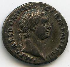 Римская империя · Domitian · Denarius · I в., аверс, Федеральное государственное бюджетное учреждение культуры "Государственный музей изобразительных искусств имени А.С. Пушкина"