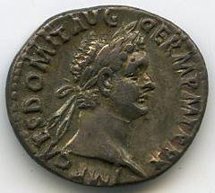 Римская империя · Domitian · Denarius · I в., аверс, Федеральное государственное бюджетное учреждение культуры "Государственный музей изобразительных искусств имени А.С. Пушкина"
