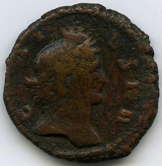 Римская империя · Dupondius · II в., аверс, Федеральное государственное бюджетное учреждение культуры "Государственный музей изобразительных искусств имени А.С. Пушкина"