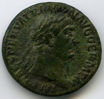 Римская империя · Trajan · As · I в., аверс, Федеральное государственное бюджетное учреждение культуры "Государственный музей изобразительных искусств имени А.С. Пушкина"