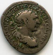 Римская империя · Trajan · Denarius · I в., аверс, Федеральное государственное бюджетное учреждение культуры "Государственный музей изобразительных искусств имени А.С. Пушкина"