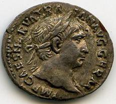 Римская империя · Trajan · Denarius · I в., аверс, Федеральное государственное бюджетное учреждение культуры "Государственный музей изобразительных искусств имени А.С. Пушкина"