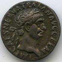 Римская империя · Trajan · Denarius · I в., аверс, Федеральное государственное бюджетное учреждение культуры "Государственный музей изобразительных искусств имени А.С. Пушкина"