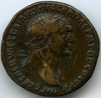 Римская империя · Trajan · As · I в., аверс, Федеральное государственное бюджетное учреждение культуры "Государственный музей изобразительных искусств имени А.С. Пушкина"