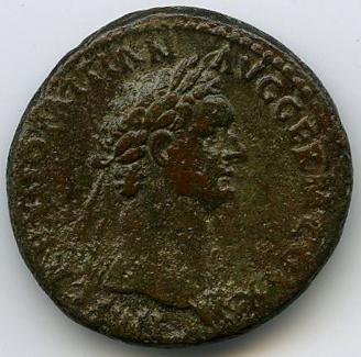 аверс Римская империя · Domitian · As · I в.