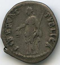 Римская империя · Nerva · Denarius · I в., реверс, Федеральное государственное бюджетное учреждение культуры "Государственный музей изобразительных искусств имени А.С. Пушкина"