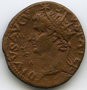 Римская империя · Tiberius · I в., аверс, Федеральное государственное бюджетное учреждение культуры "Государственный музей изобразительных искусств имени А.С. Пушкина"