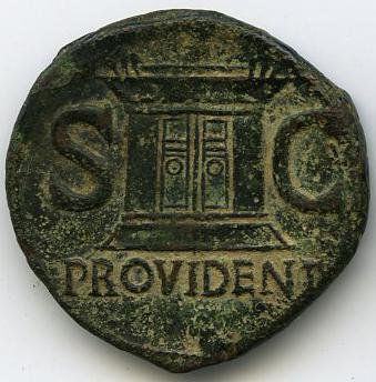 Римская империя · Tiberius · I в., реверс, Федеральное государственное бюджетное учреждение культуры "Государственный музей изобразительных искусств имени А.С. Пушкина"