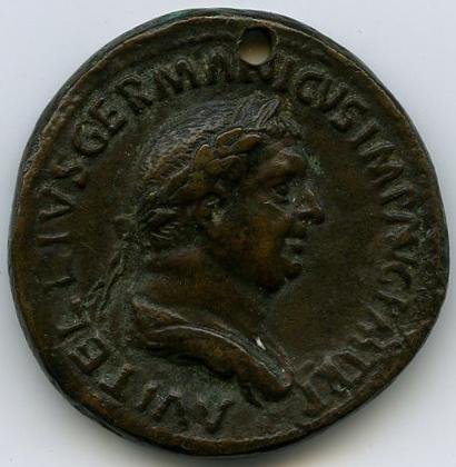 аверс Римская империя · Vitellius · I в.