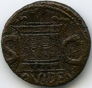 Римская империя · Tiberius · I в., реверс, Федеральное государственное бюджетное учреждение культуры "Государственный музей изобразительных искусств имени А.С. Пушкина"