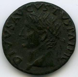 Римская империя · Tiberius · I в., аверс, Федеральное государственное бюджетное учреждение культуры "Государственный музей изобразительных искусств имени А.С. Пушкина"