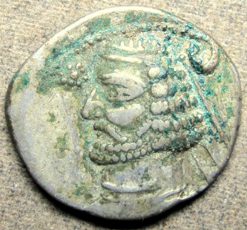 Античная монета · Drachma · I в. до н. э., реверс, Федеральное государственное бюджетное учреждение культуры "Государственный музей искусства народов Востока"