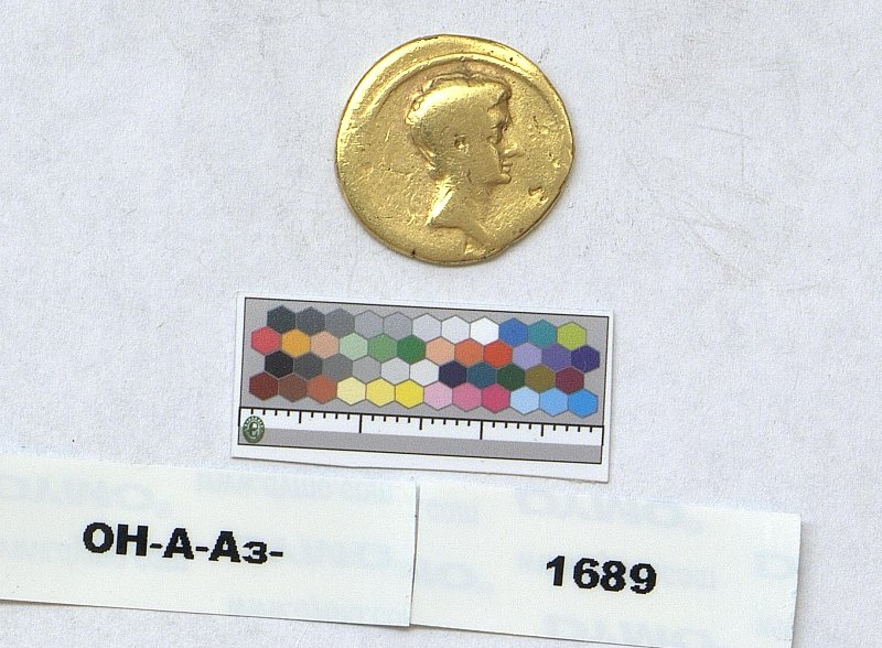 Римская империя · Augustus · Aureus · I в. до н. э., Федеральное государственное бюджетное учреждение культуры "Государственный Эрмитаж"