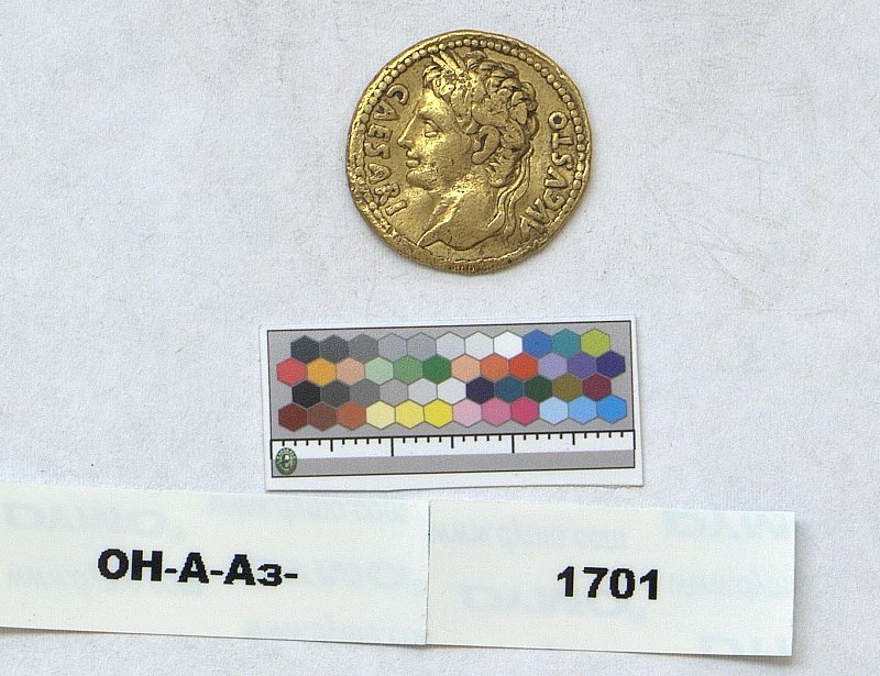 Римская империя · Augustus · Aureus · I в. до н. э., Федеральное государственное бюджетное учреждение культуры "Государственный Эрмитаж"
