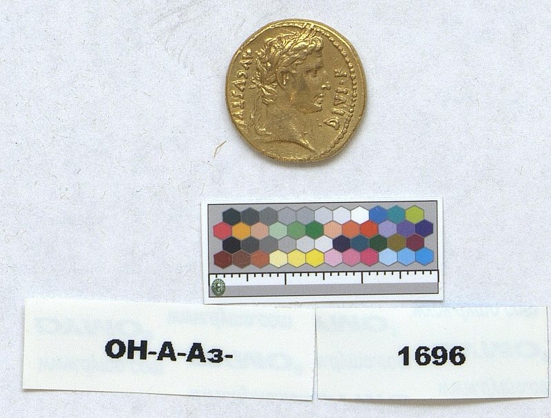 Римская империя · Augustus · Aureus · I в. до н. э., Федеральное государственное бюджетное учреждение культуры "Государственный Эрмитаж"