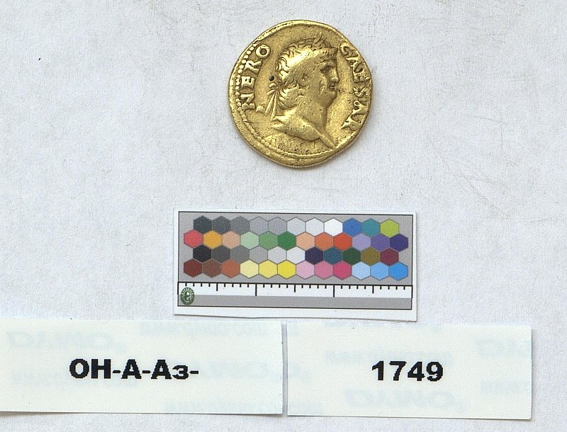 Римская империя · Nero · Aureus · I в., Федеральное государственное бюджетное учреждение культуры "Государственный Эрмитаж"