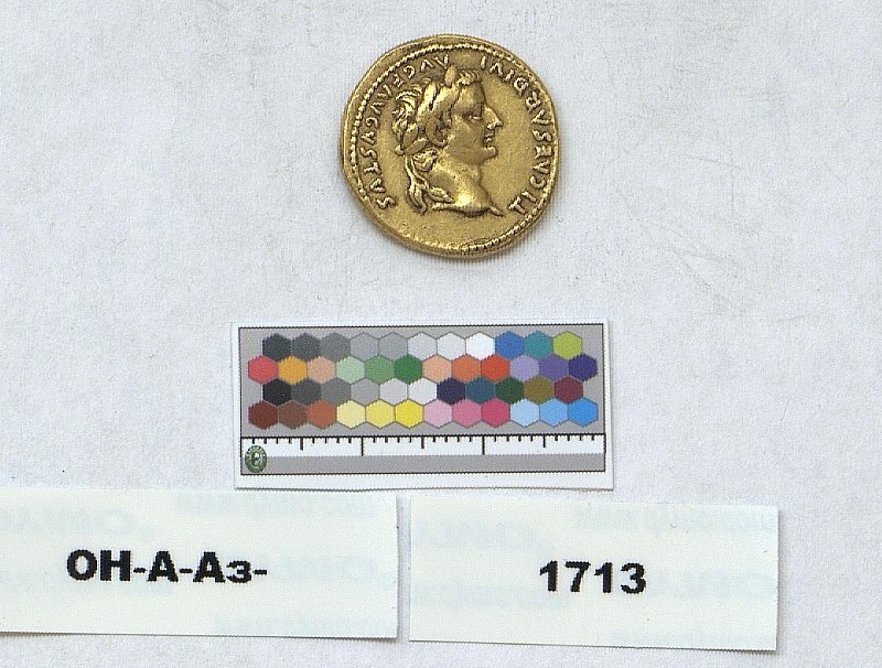 Римская империя · Tiberius · Aureus · I в., Федеральное государственное бюджетное учреждение культуры "Государственный Эрмитаж"