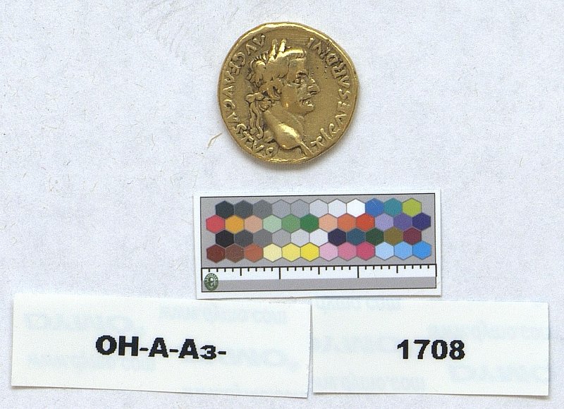 Римская империя · Tiberius · Aureus · I в., Федеральное государственное бюджетное учреждение культуры "Государственный Эрмитаж"